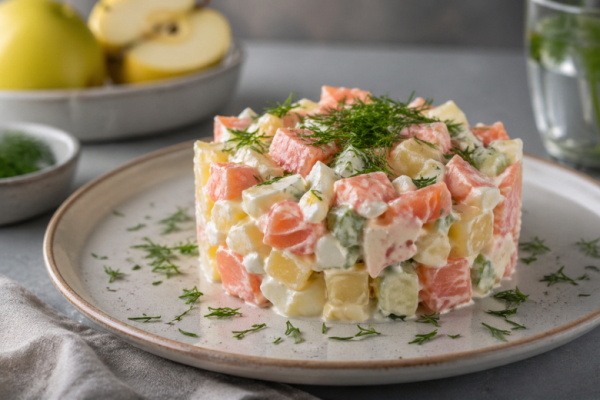 Вместо тяжелой селедки под шубой весной делаю норвежский салат &mdash; 4 ингредиента, и готово