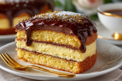 Пирог &laquo;Любимый&raquo; &mdash; жидкое тесто само становится шоколадной глазурью! Ничего варить не нужно