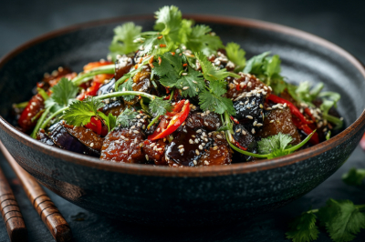 Забудьте про икру! Эти баклажаны по-азиатски &mdash; новый фаворит. Готовятся без жарки, маринуются 2 часа. Безумно вкусно!