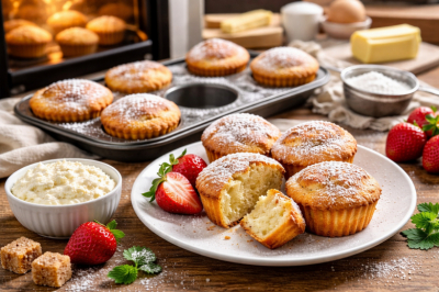 Намешаете, пока греется духовка: кексы из пачки творога