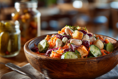 Без сыра, яиц, мяса и майонеза: постный салат с красной фасолью &mdash; бюджетный рецепт