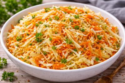 Хоть каждый день готовь — и его нет! Салат из прогретой капусты «Ежедневка» хрустящий, сочный и за 5 копеек