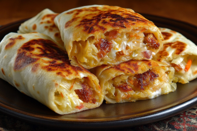 Заворачиваю капусту в лаваш и на огонь &mdash; пирог без замеса теста за 40 минут, сочнее и проще обычного