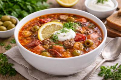 Лучший зимний суп: солянка по-сибирски с грибами &mdash; наваристая, ароматная и согревающая с первой ложки