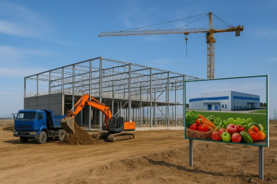 70 тысяч тонн овощей и фруктов в год: в Казахстане строят высокотехнологичное предприятие