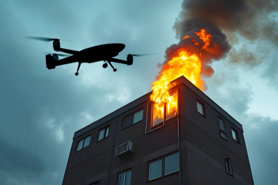 Из поврежденного дроном дома в Сызрани эвакуировали около 40 человек