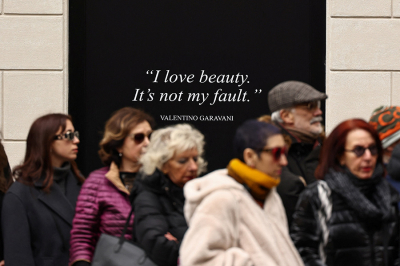 В Риме началось прощание с основателем дома моды Valentino. Фоторепортаж