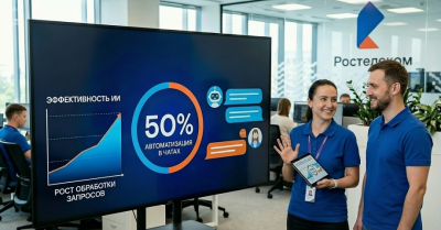 &laquo;Ростелеком&raquo; достиг 50% автоматизации клиентской чат-поддержки с помощью ИИ