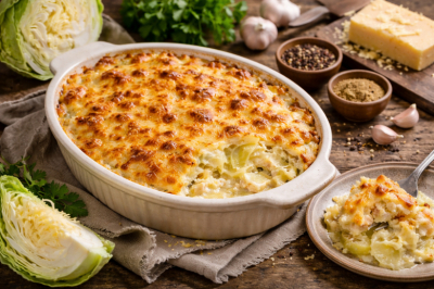 Капусту не успеваю покупать — отправляю в духовку с сыром и сливками. Гратен — нежнее вы точно не ели