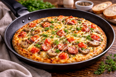 Мешаю майонез и 2 яйца &mdash; простая пицца &laquo;Минутка&raquo;: семья просит ее каждые выходные