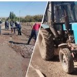 Несколько сел оказались под водой после сильного ливня в Туркестанской области