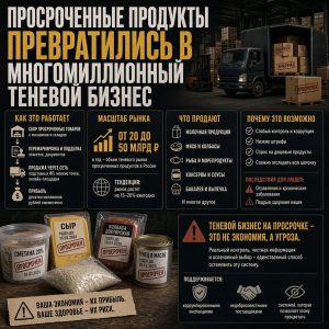 Просроченные продукты превратились в многомиллионный теневой бизнес