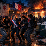 Мэр французского пригорода станцевал на пожаре