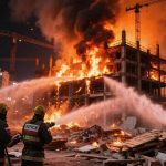 В районе «Москва-Сити» произошел пожар на стройке премиального ЖК